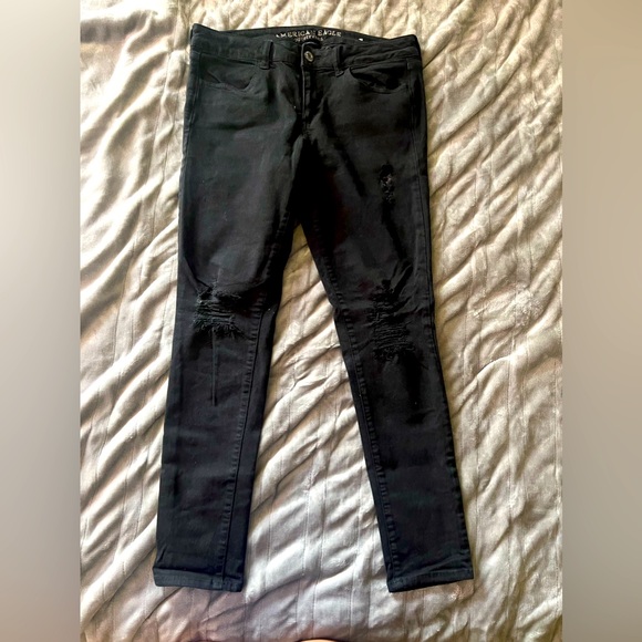 American Eagle Outfitters Denim - American eagle black skinny jeans
